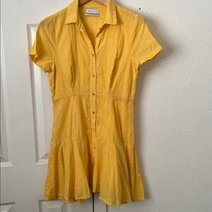 Urban outfitters sunshine yellow dress. Lined. 
100 percent cotton.